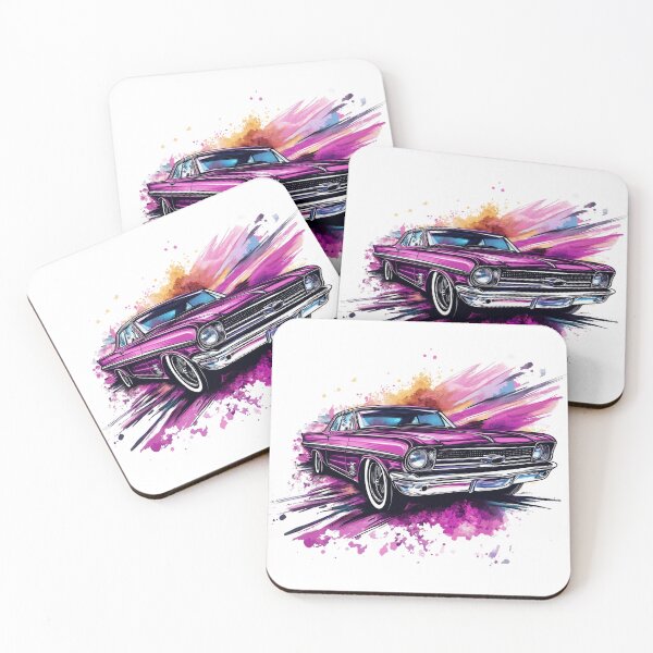 Item preview, Vibrant Purple Splash Car Design designed and sold by ByNicoleSara.