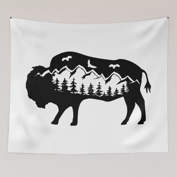 Item preview, Fantasy Art Mountain Bison designed and sold by MagnoliaLake.