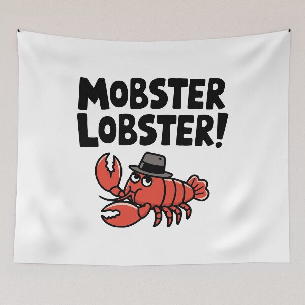 Item preview, Mobster Lobster! Cute Mafia Lobster Pun designed and sold by PMCreative.