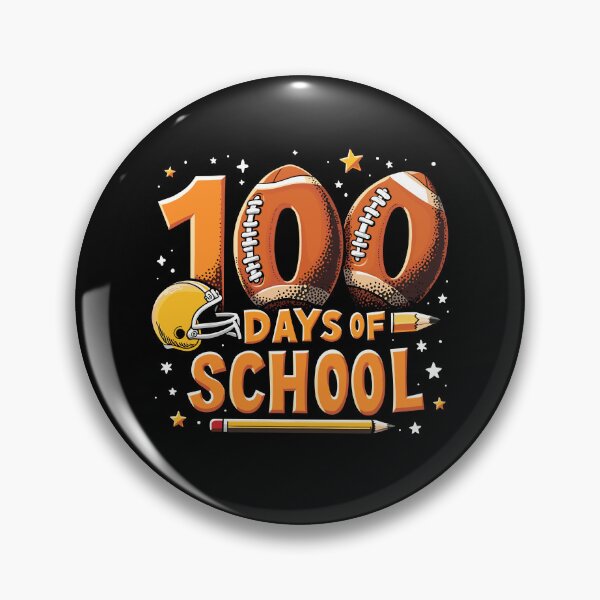 Artikelvorschau, 100 Days of School Football Themed Classroom Milestone Celebration entworfen und verkauft von EidosEmporiium.