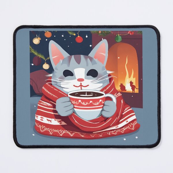 Item preview, CAT CHOCO CHRISTMAS, Christmas Time, Cat Christmas, xmas, Santa, designed and sold by GOLDENGARDENART.