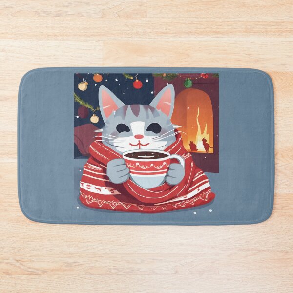 Item preview, CAT CHOCO CHRISTMAS, Christmas Time, Cat Christmas, xmas, Santa, designed and sold by GOLDENGARDENART.