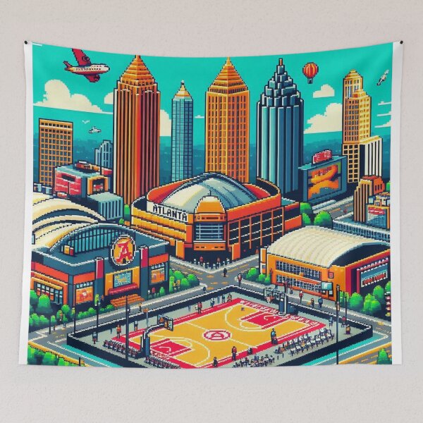 Artikelvorschau, Atlanta als 8bit gesehen entworfen und verkauft von TheBigOwl.