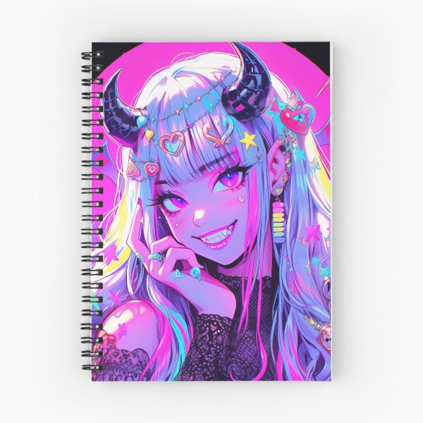 Item preview, Neon Gothic Vampire Anime Girl designed and sold by bubblegoth.