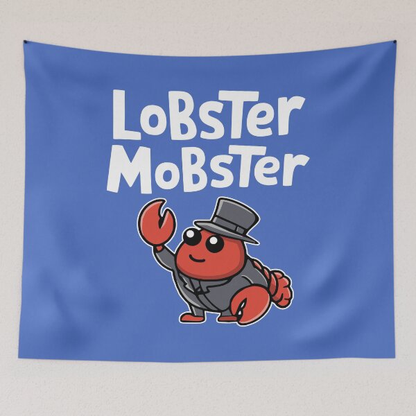 Item preview, Lobster Mobster! Cute Mafia Lobster Pun designed and sold by PMCreative.