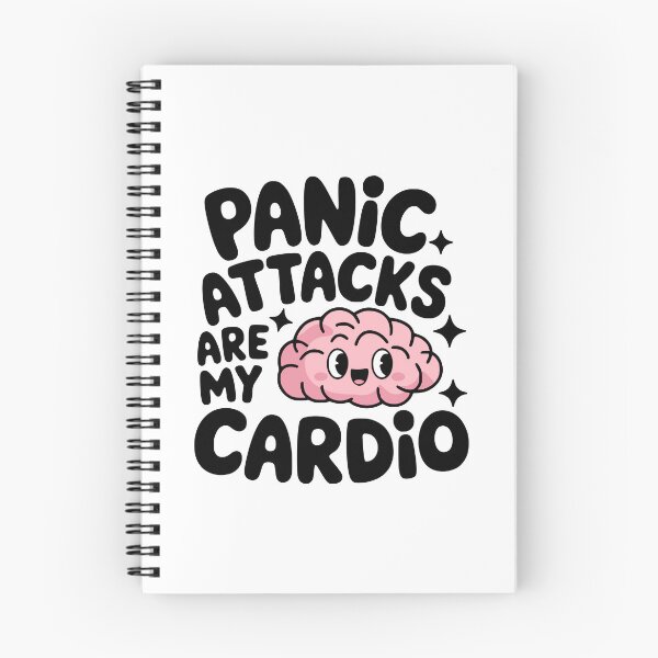 Item preview, Panic Attacks Are My Cardio! Cute Mental health Brain Pun designed and sold by PMCreative.