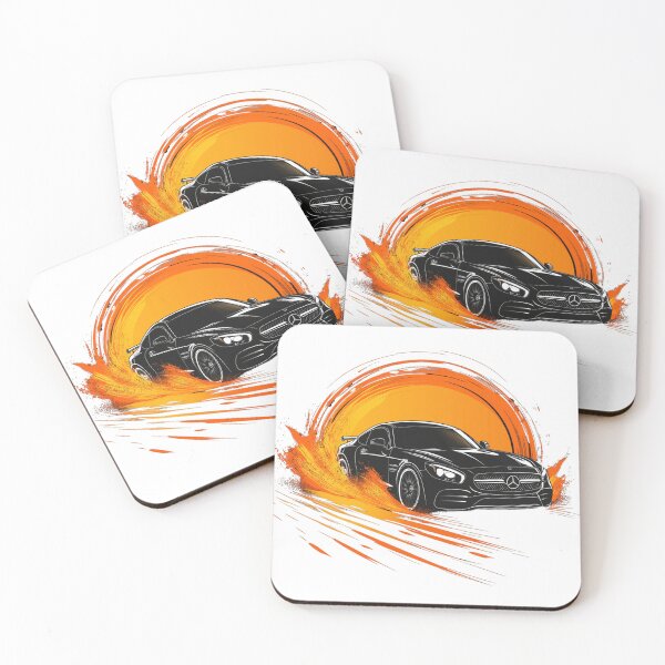 Item preview,  Black Speeding Sunset Car designed and sold by ByNicoleSara.