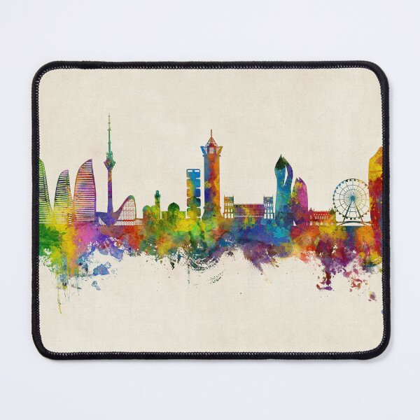 Item preview, Baku Azerbaijan Skyline designed and sold by ArtPrints.