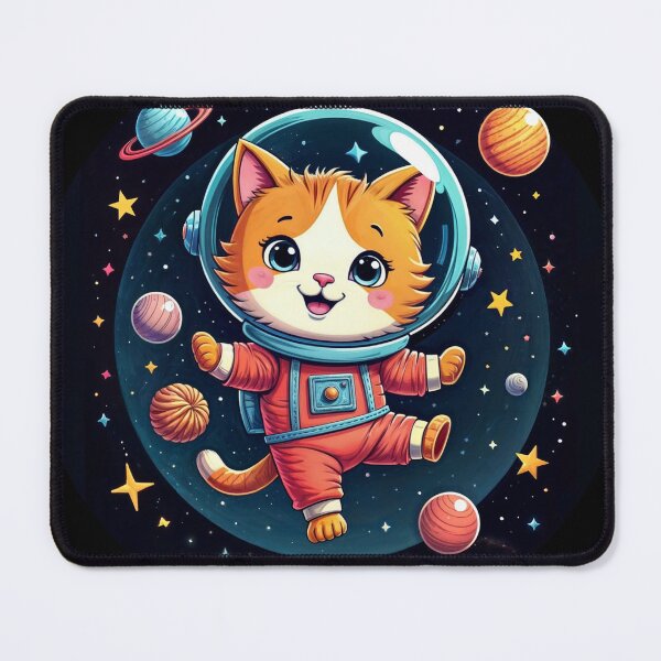 Item preview, T-Shirt Design Trending: CAT IN SPACE designed and sold by ForeverPrintsOK.
