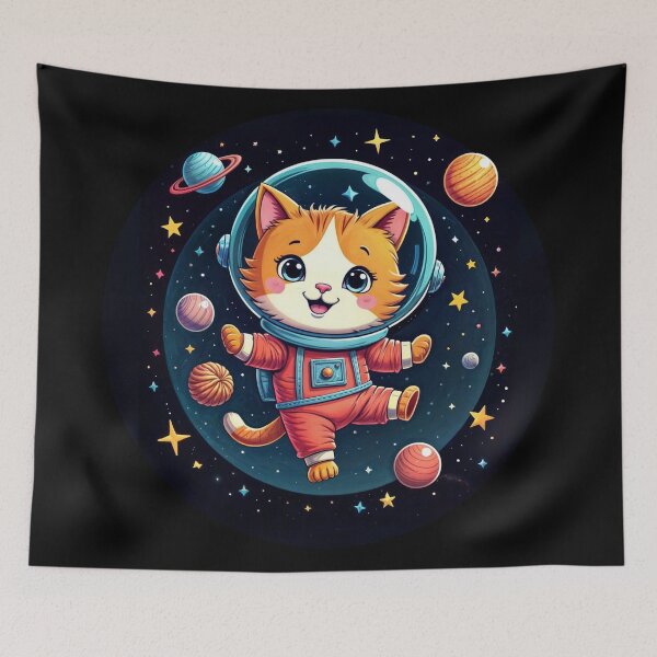 Item preview, T-Shirt Design Trending: CAT IN SPACE designed and sold by ForeverPrintsOK.