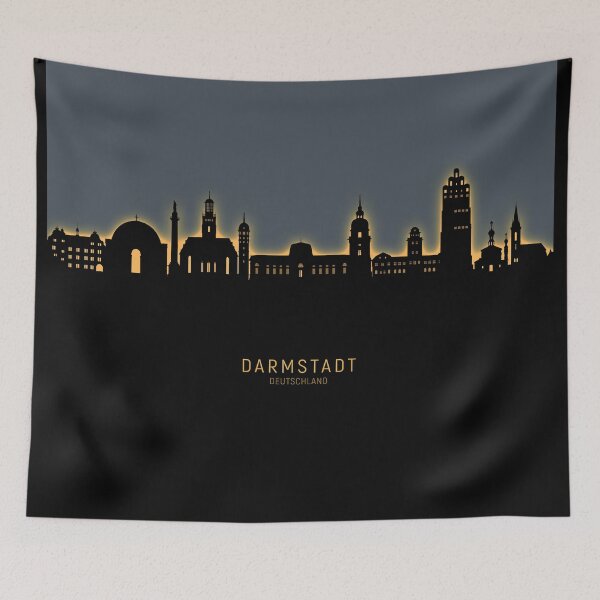 Item preview, Darmstadt Germany Skyline designed and sold by ArtPrints.