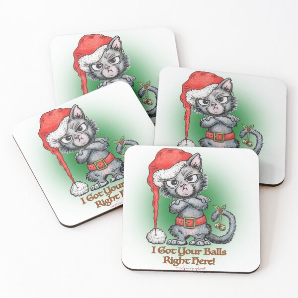 Item preview, Christmas Crabby Cat designed and sold by Gryffin Graphix.