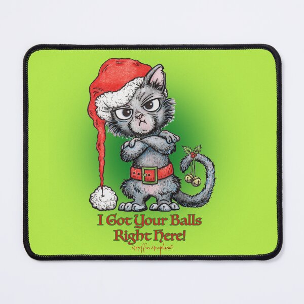 Item preview, Christmas Crabby Cat designed and sold by Gryffin Graphix.