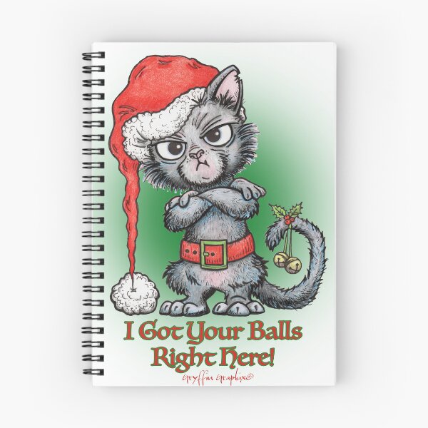 Item preview, Christmas Crabby Cat designed and sold by Gryffin Graphix.