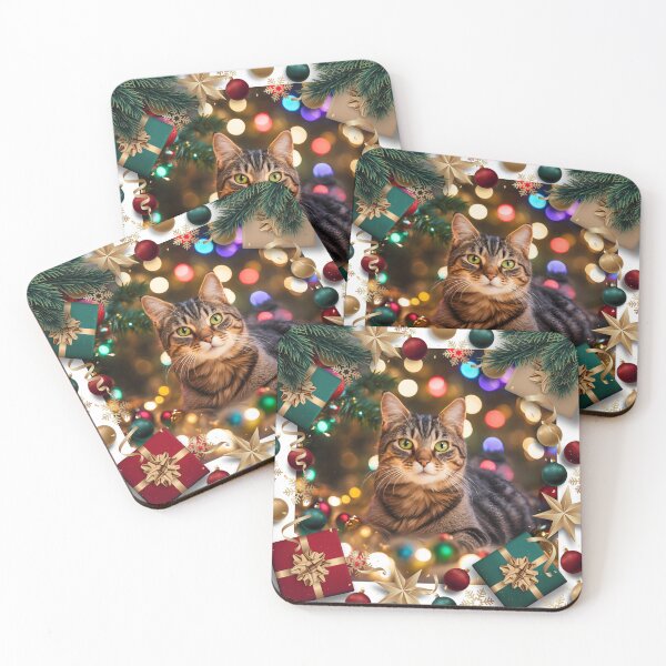 Item preview, CHRISTMAS, Christmas Time, Cat Christmas, xmas, Santa, designed and sold by GOLDENGARDENART.