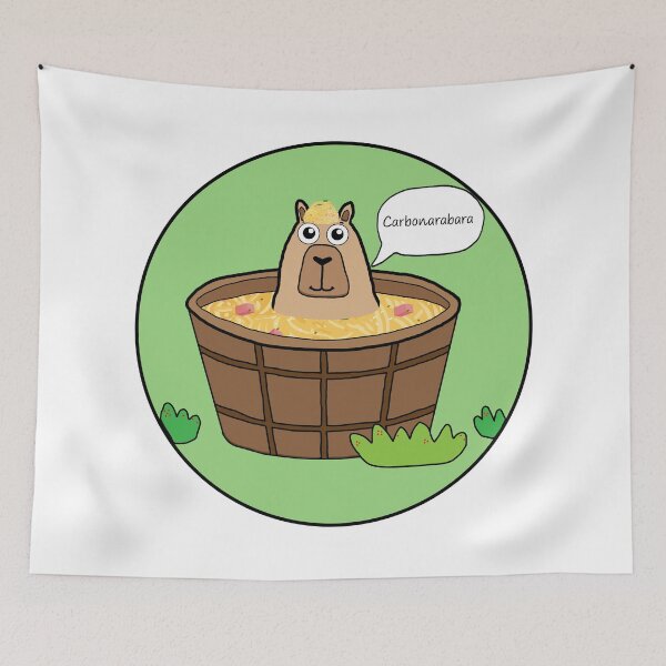 Item preview, Carbonarabara Capybara! designed and sold by ProfanityFarm.