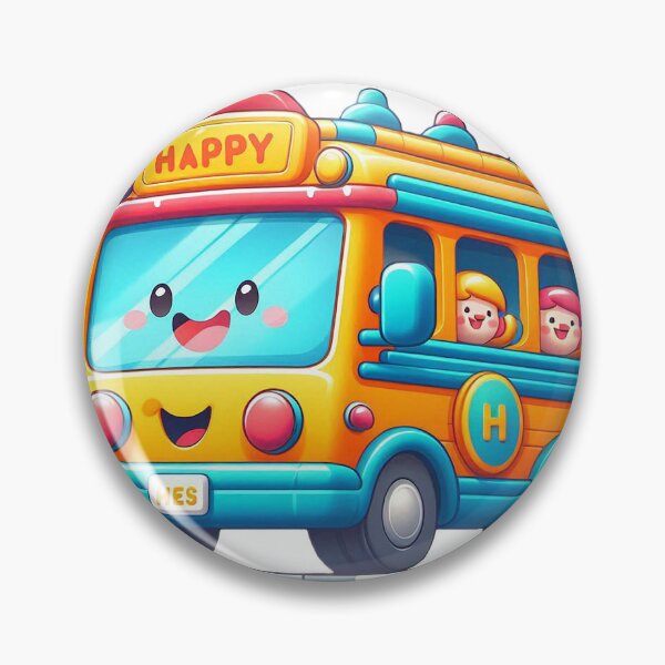 Item preview, Happy and Funny Bus Tshirt designed and sold by Tshirtmaniacs.