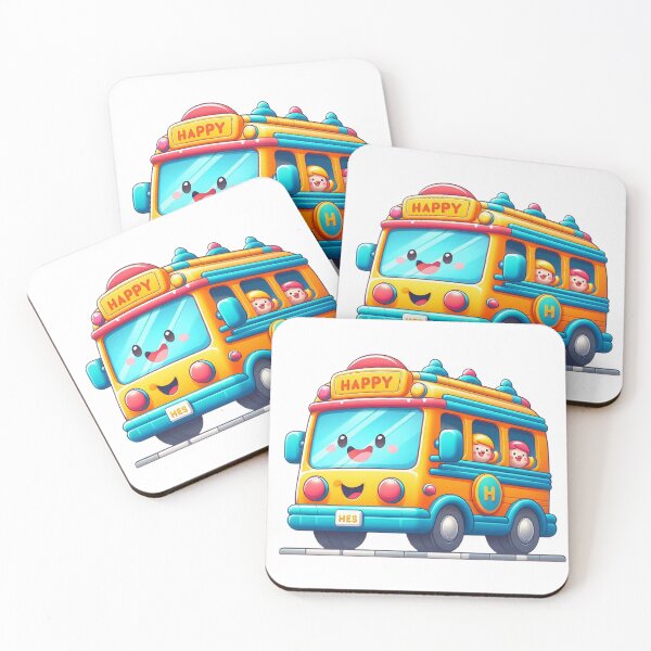 Item preview, Happy and Funny Bus Tshirt designed and sold by Tshirtmaniacs.