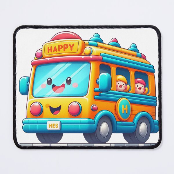Item preview, Happy and Funny Bus Tshirt designed and sold by Tshirtmaniacs.