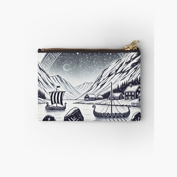 Item preview, Minimalist Viking Village designed and sold by Nordic-Muse.