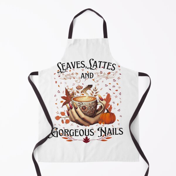 Item preview, leaves lattes and gorgeous nails beauty, for parties and beautiful look girl ,girlfriend gift,saying and quotes,about aesthetic,beautiful nails for autumn,coffee and lattes lovers designed and sold by ANTHAR.