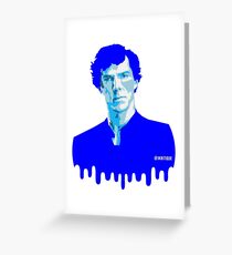 SHERLOCK BLUE Greeting Card