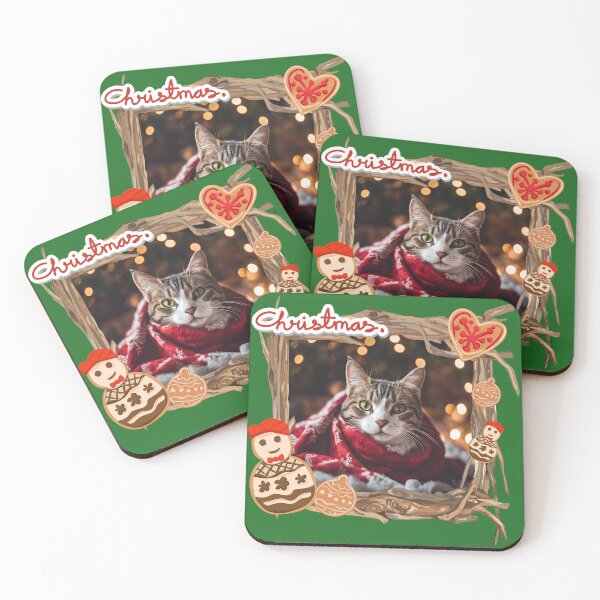 Item preview, CHRISTMAS, Christmas Time, Cat Christmas, xmas, Santa, designed and sold by GOLDENGARDENART.
