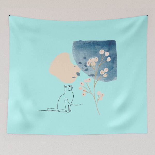Item preview, Boho Cat Gazing  designed and sold by LuLuCreate.