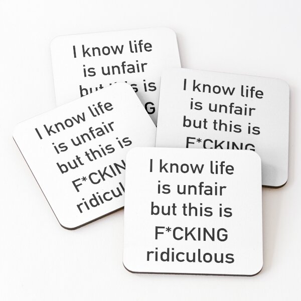Item preview, Life is unfair  designed and sold by ouatisworld.