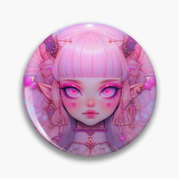 Item preview, Reverent Pink Anime Girl designed and sold by bubblegoth.