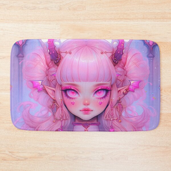 Item preview, Reverent Pink Anime Girl designed and sold by bubblegoth.