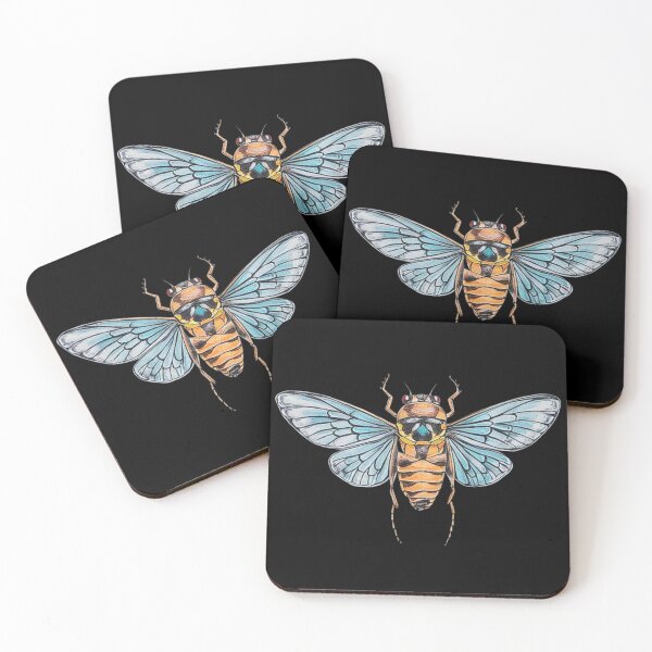 Item preview, Colorful Cicada Illustration - Nature’s Vibrant Insect designed and sold by love3617.