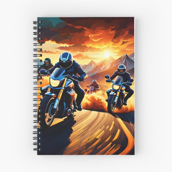 Item preview, Motorcycle Riders at Sunset designed and sold by Ink Art Design.