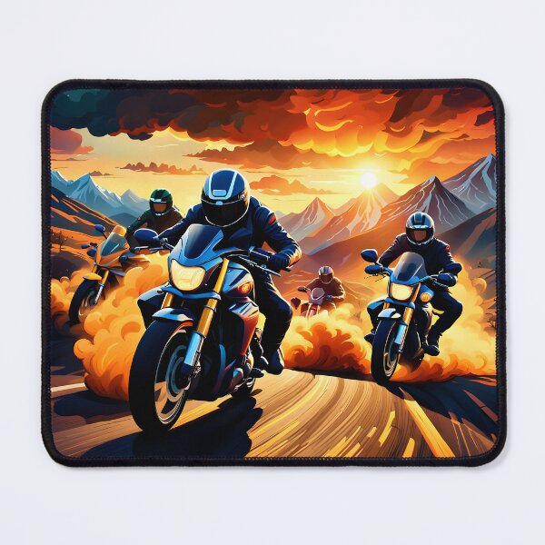 Item preview, Motorcycle Riders at Sunset designed and sold by Ink Art Design.