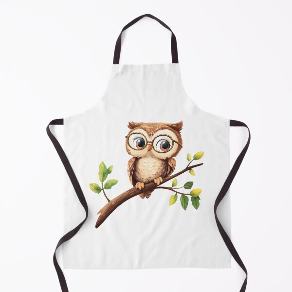 Item preview, Baby Owl with Round Glasses on Tree Branch designed and sold by Enea Kelo.