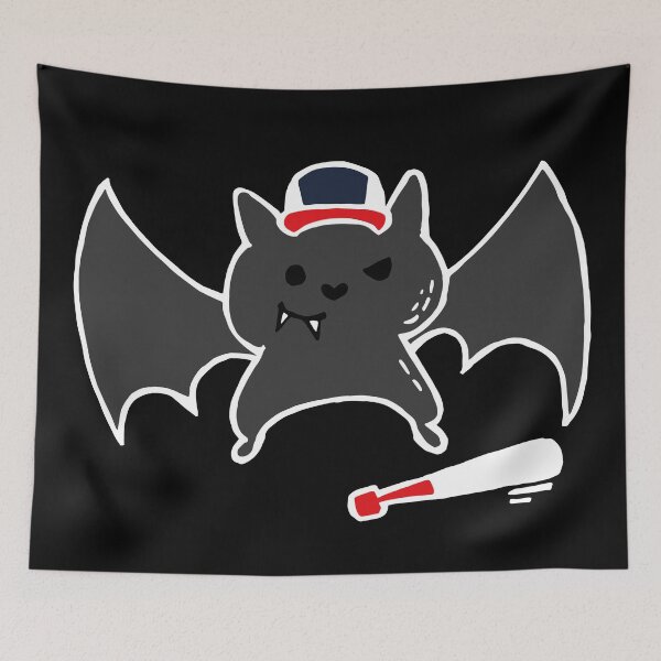 Item preview, Funny & Cute Baseball Bat (No Text, White Outline) designed and sold by Graograman.