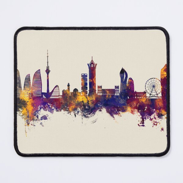 Item preview, Baku Azerbaijan Skyline designed and sold by ArtPrints.