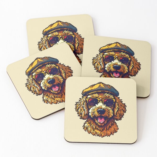 Item preview, Pixel Fluff and Goldendoodle Fun designed and sold by NaturePixel.