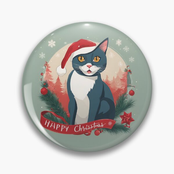 Item preview, SNOW, CHRISTMAS CAT, Christmas Time, Cat Christmas, xmas, Santa, designed and sold by GOLDENGARDENART.