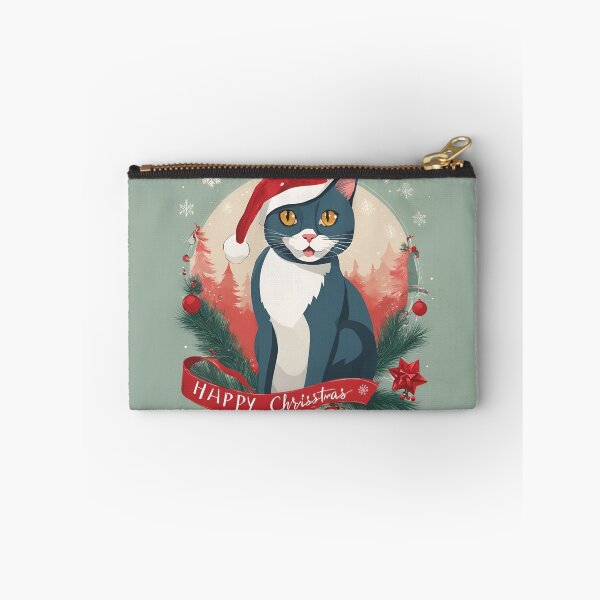 Item preview, SNOW, CHRISTMAS CAT, Christmas Time, Cat Christmas, xmas, Santa, designed and sold by GOLDENGARDENART.