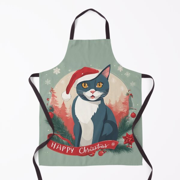 Item preview, SNOW, CHRISTMAS CAT, Christmas Time, Cat Christmas, xmas, Santa, designed and sold by GOLDENGARDENART.