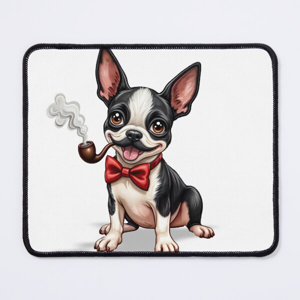 Item preview, T-Shirt Design Trending: FRENCH BULLDOG WITH PIPE designed and sold by ForeverPrintsOK.