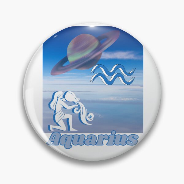 Aperçu de l'œuvre Conception du zodiaque Verseau créée et vendue par StikEmUp Stickers .