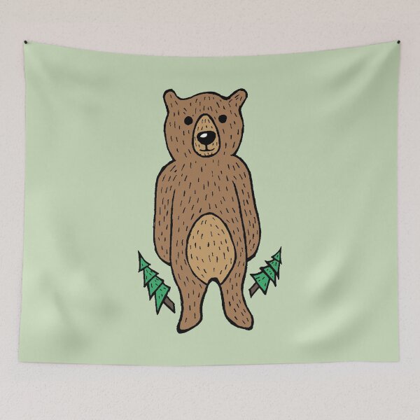 Item preview, Funny & Cute Friendly Brown Bear designed and sold by Graograman.