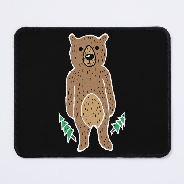 Item preview, Funny & Cute Friendly Brown Bear (Not Text, White Outline) designed and sold by Graograman.