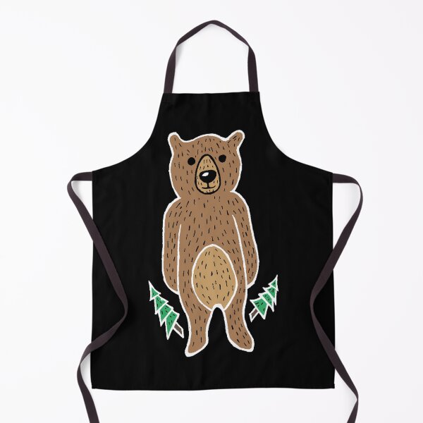 Item preview, Funny & Cute Friendly Brown Bear (Not Text, White Outline) designed and sold by Graograman.