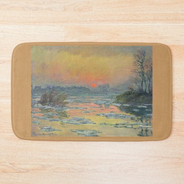 Item preview, Sunset on the Seine in Winter: Claude Monet’s Tranquil Masterpiece designed and sold by PureVintageLove.