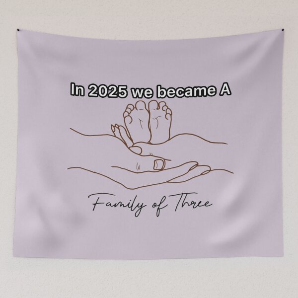Item preview, In 2025 we became a family of three  designed and sold by Artistkhg.