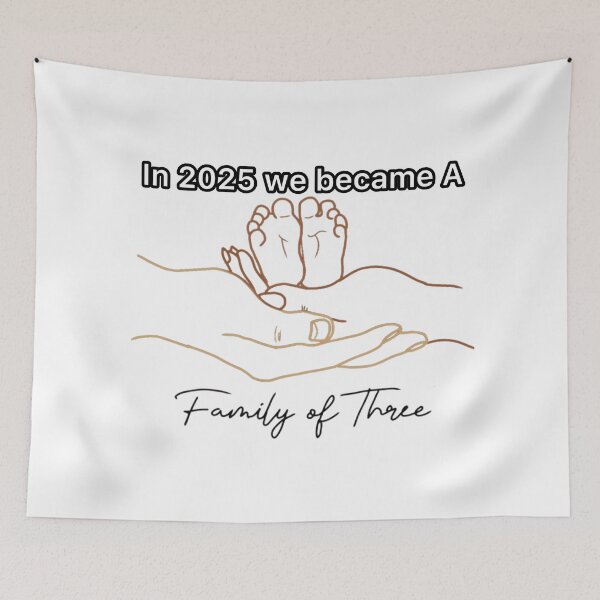 Item preview, In 2025 we became a family of three  designed and sold by Artistkhg.