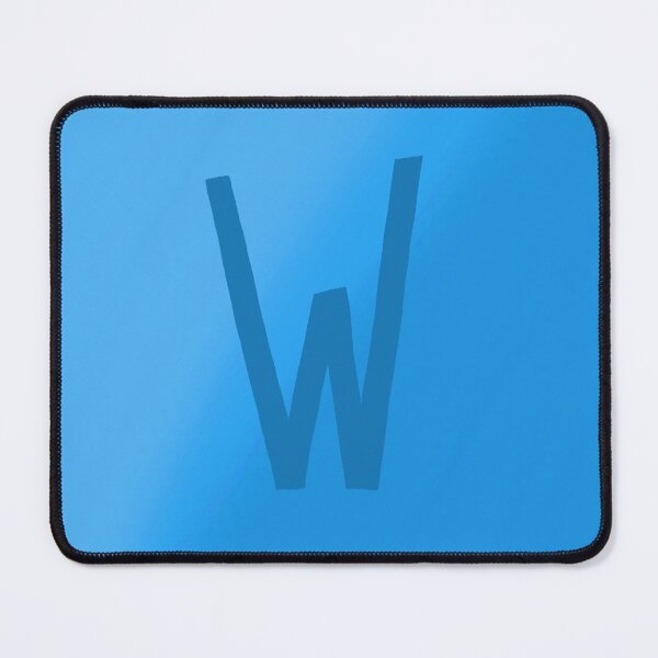 Item preview, Light Blue W with Gradient Background designed and sold by MusicQueen17.